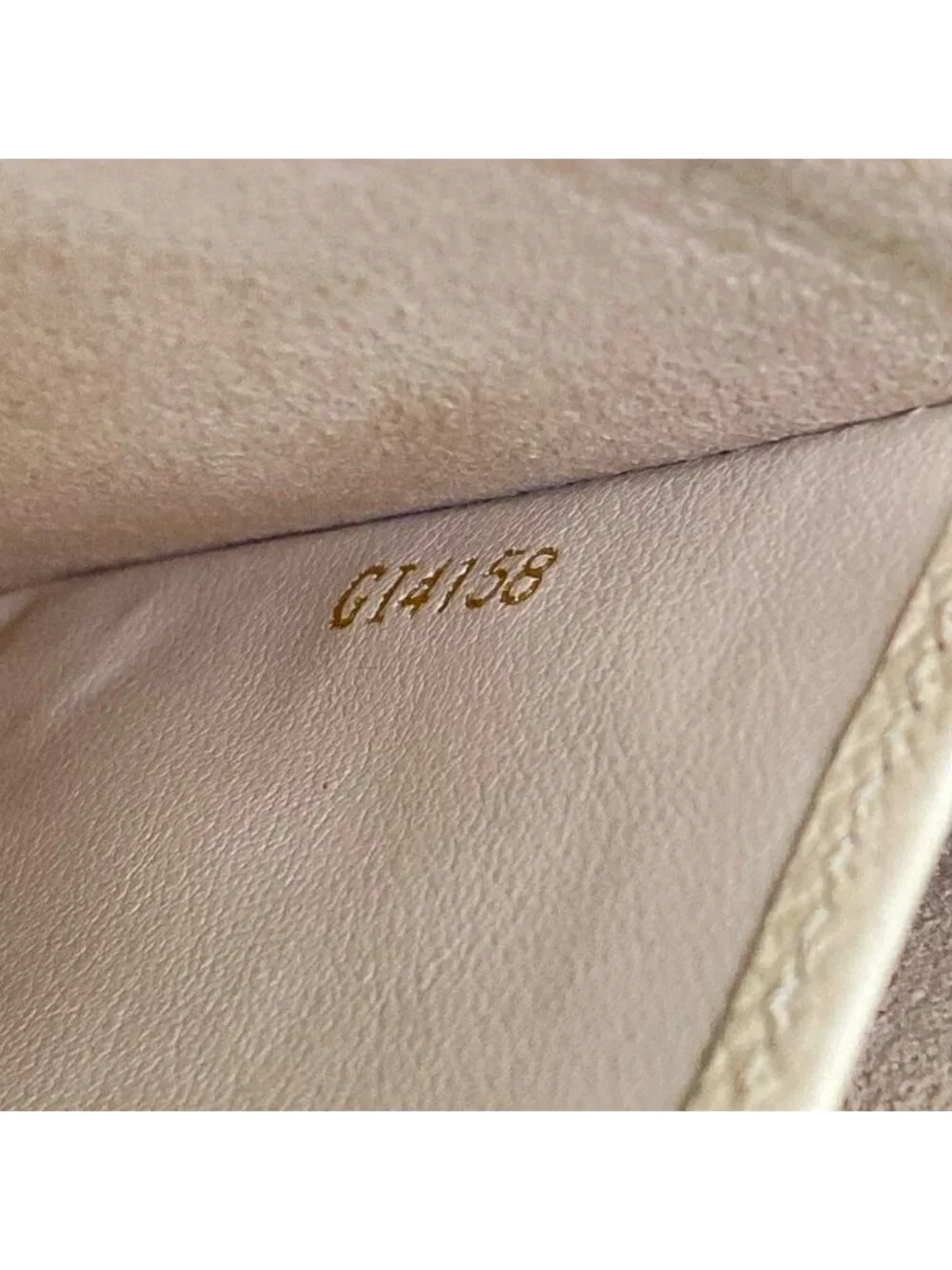 Louis Vuitton Shoulder Bag Monogram Empreinte Pochette Double Zip Beige Dore